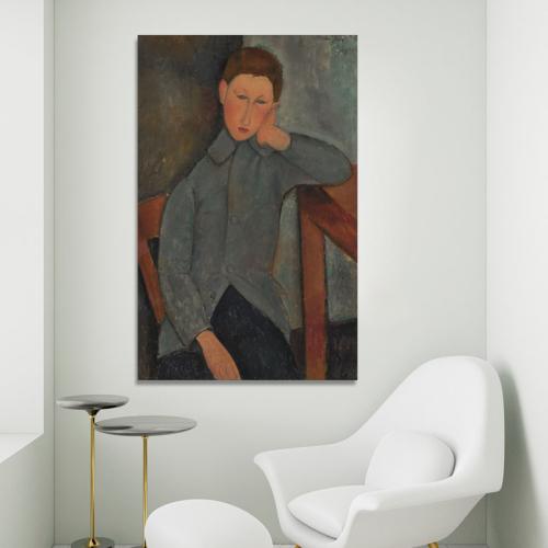 Πίνακας του  Modigliani-The Boy 90x141 Τελαρωμένος καμβάς σε ξύλο με πάχος 2cm